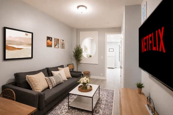 𖡡 First Street Flat - 1BR Apt just 15 Min to NYC - Image 2
