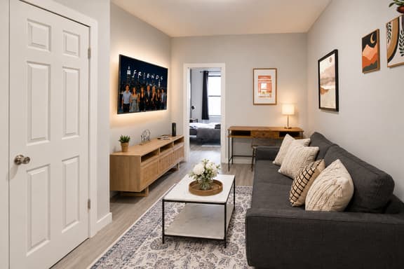 𖡡 First Street Flat - 1BR Apt just 15 Min to NYC - Image 1